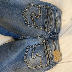Silver Super Flare jeans